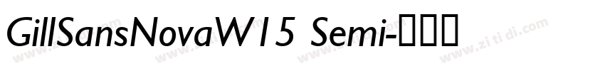 GillSansNovaW15 Semi字体转换